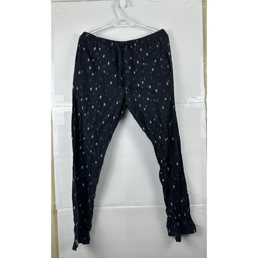 GAP Women’s M Pajama Pants Navy Green Polka Dot Drawstring Lounge Sleep